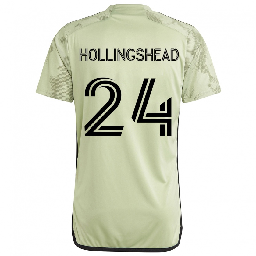 Kandiny Enfant Maillot Ryan Hollingshead #24 Vert Clair Tenues Extérieur 2024/25 T-Shirt