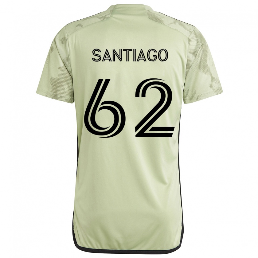 Kandiny Enfant Maillot Joshua Santiago #62 Vert Clair Tenues Extérieur 2024/25 T-Shirt