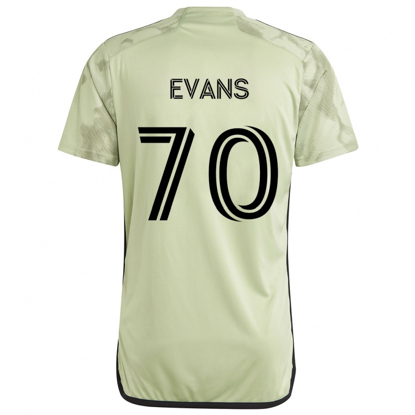 Kandiny Enfant Maillot Matthew Evans #70 Vert Clair Tenues Extérieur 2024/25 T-Shirt