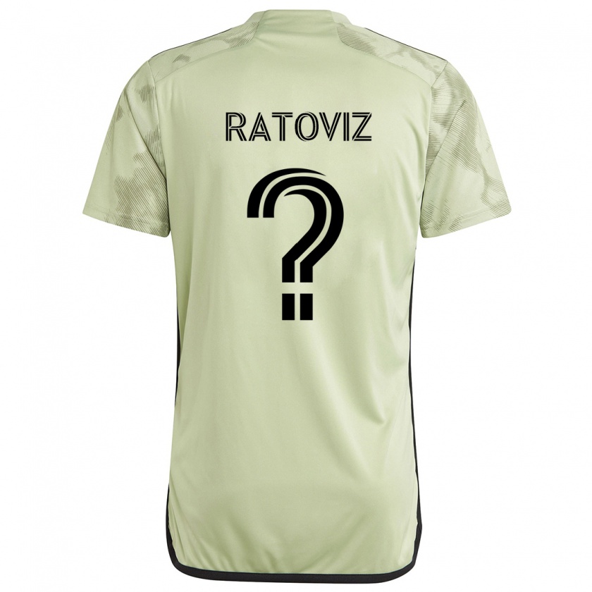 Kandiny Enfant Maillot Tamir Ratoviz #0 Vert Clair Tenues Extérieur 2024/25 T-Shirt