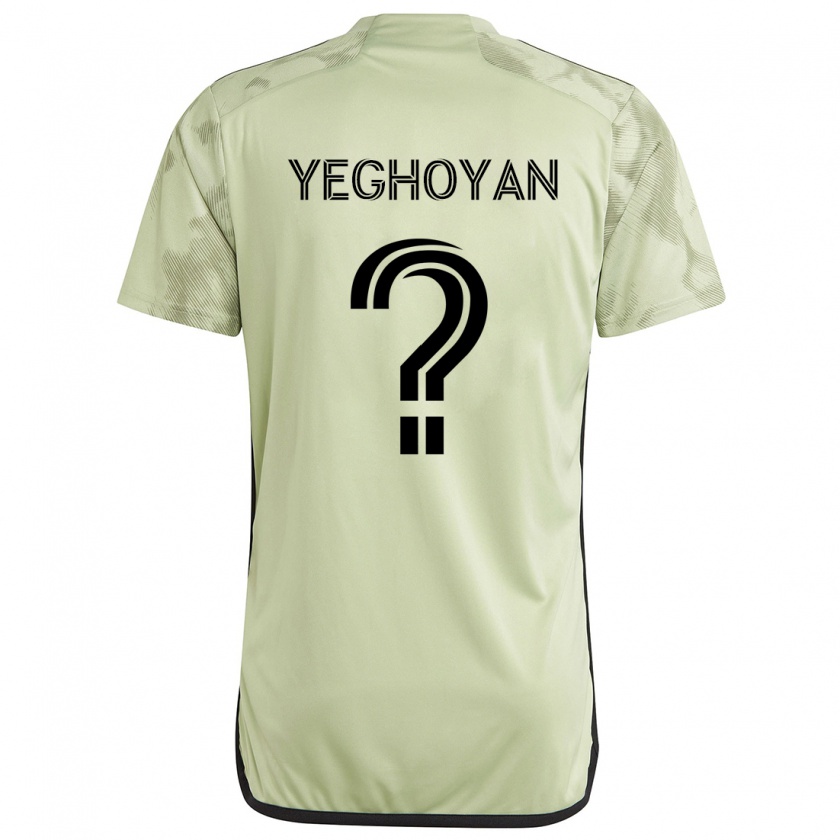 Kandiny Enfant Maillot David Yeghoyan #0 Vert Clair Tenues Extérieur 2024/25 T-Shirt