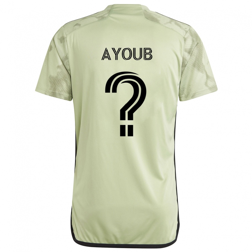 Kandiny Enfant Maillot Ryan Ayoub #0 Vert Clair Tenues Extérieur 2024/25 T-Shirt