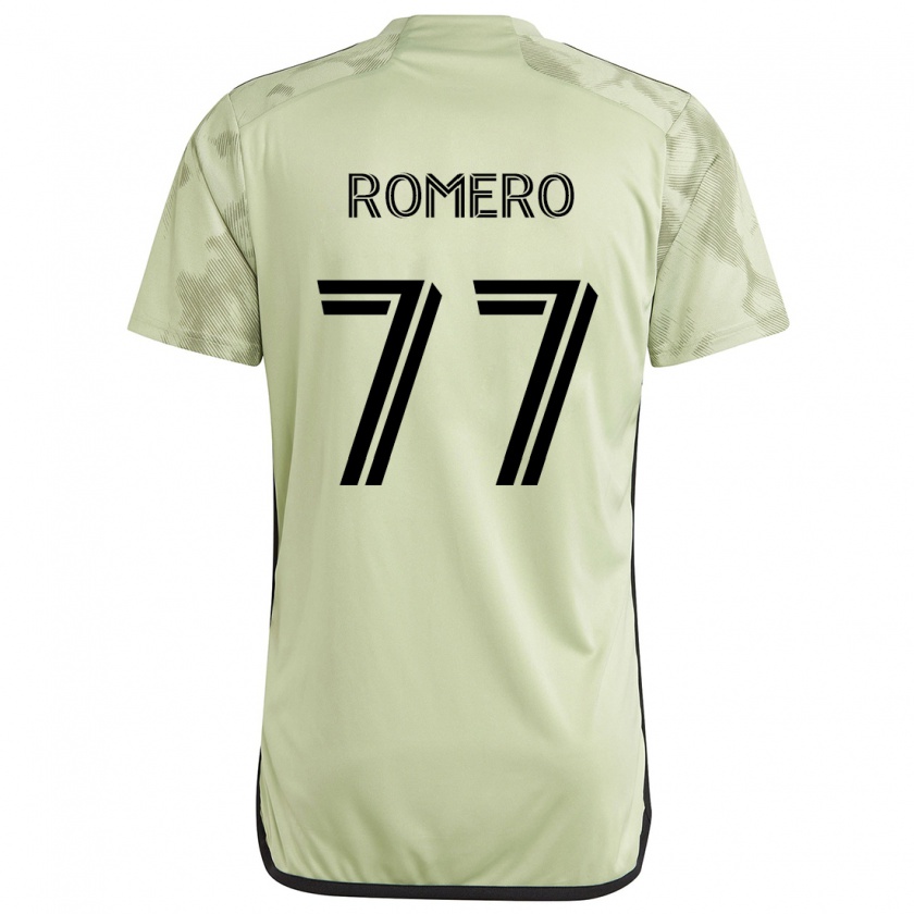 Kandiny Enfant Maillot Alexander Romero #77 Vert Clair Tenues Extérieur 2024/25 T-Shirt