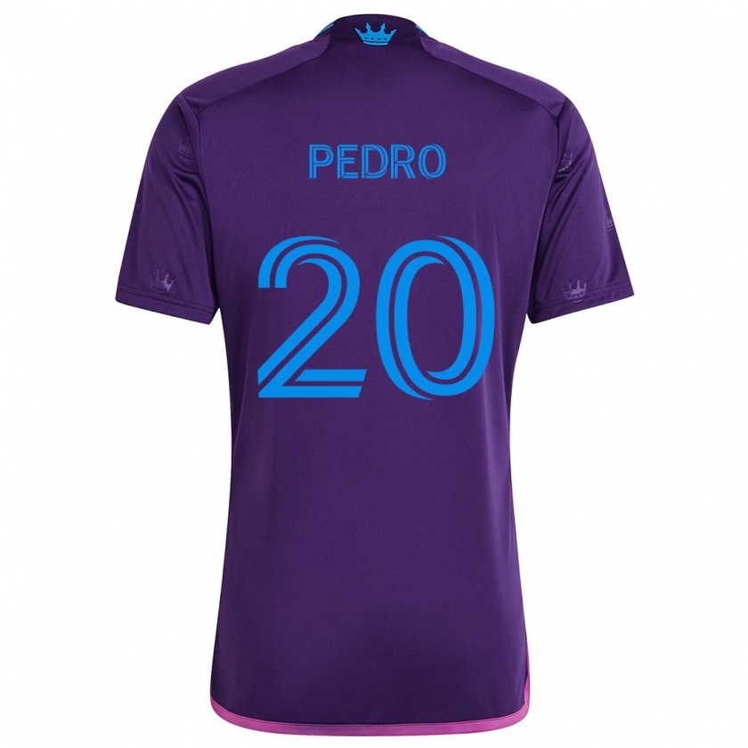 Kandiny Enfant Maillot João Pedro #20 Bleu Violet Tenues Extérieur 2024/25 T-Shirt