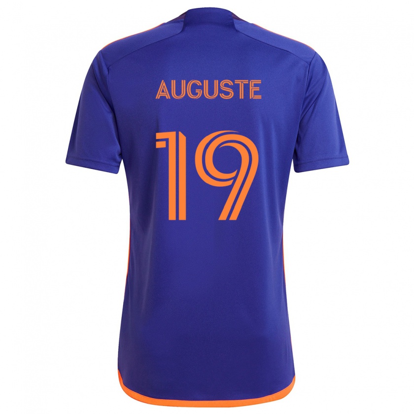 Kandiny Enfant Maillot Charles Auguste #19 Violet Orange Tenues Extérieur 2024/25 T-Shirt