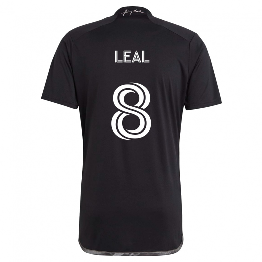 Kandiny Enfant Maillot Randall Leal #8 Noir Tenues Extérieur 2024/25 T-Shirt