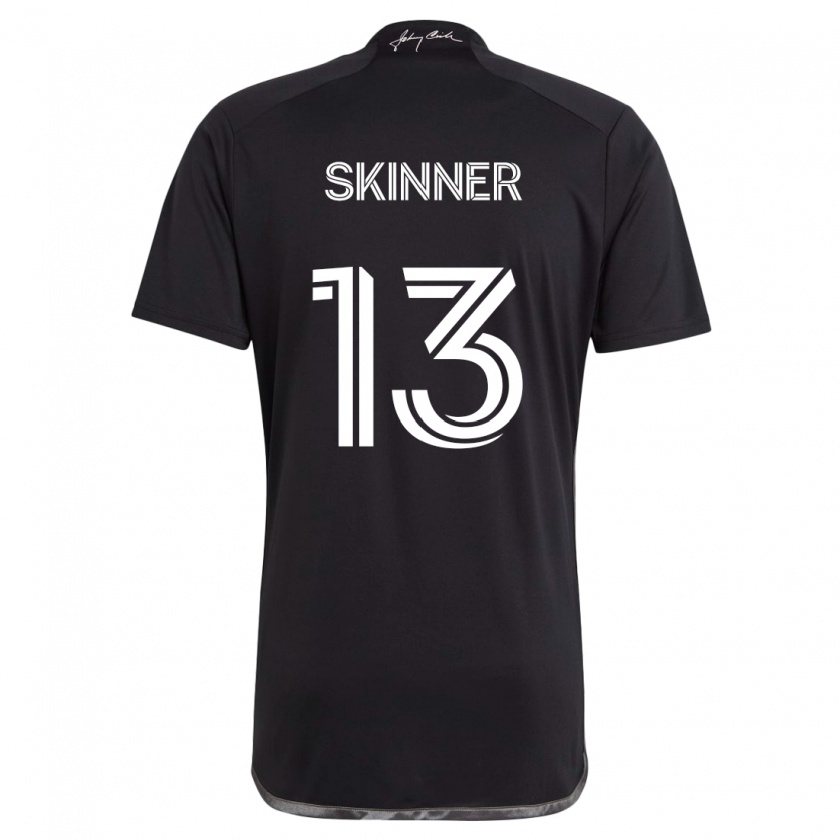 Kandiny Enfant Maillot Joey Skinner #13 Noir Tenues Extérieur 2024/25 T-Shirt