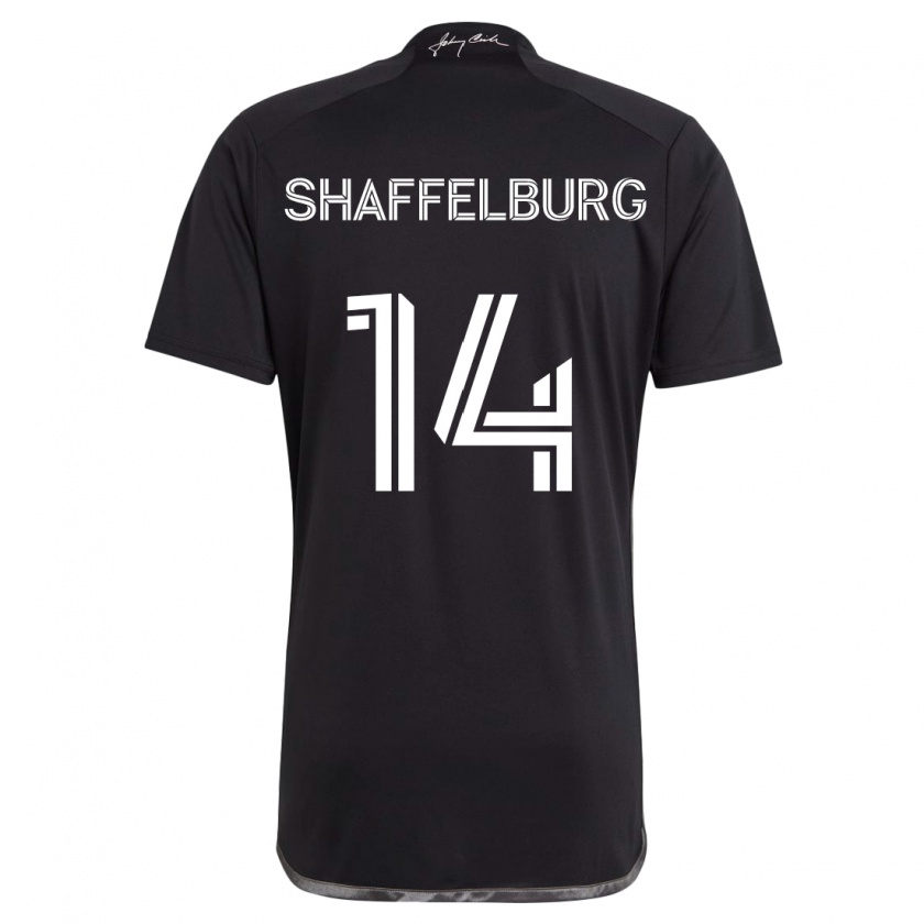 Kandiny Enfant Maillot Jacob Shaffelburg #14 Noir Tenues Extérieur 2024/25 T-Shirt