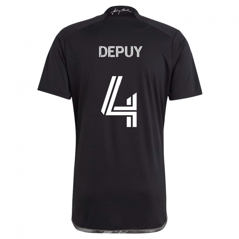 Kandiny Enfant Maillot Nick Depuy #4 Noir Tenues Extérieur 2024/25 T-Shirt