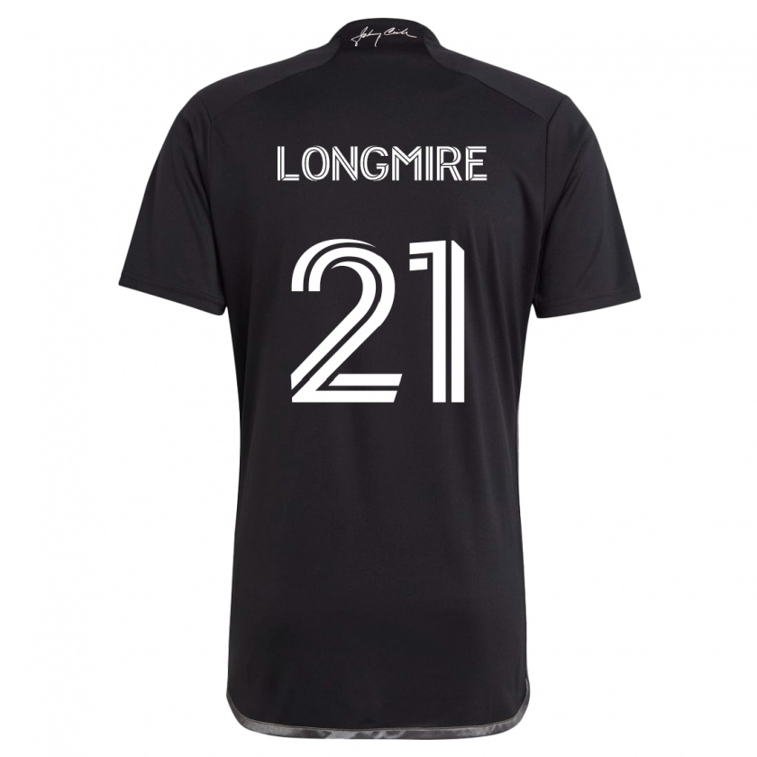 Kandiny Enfant Maillot Ahmed Longmire #21 Noir Tenues Extérieur 2024/25 T-Shirt