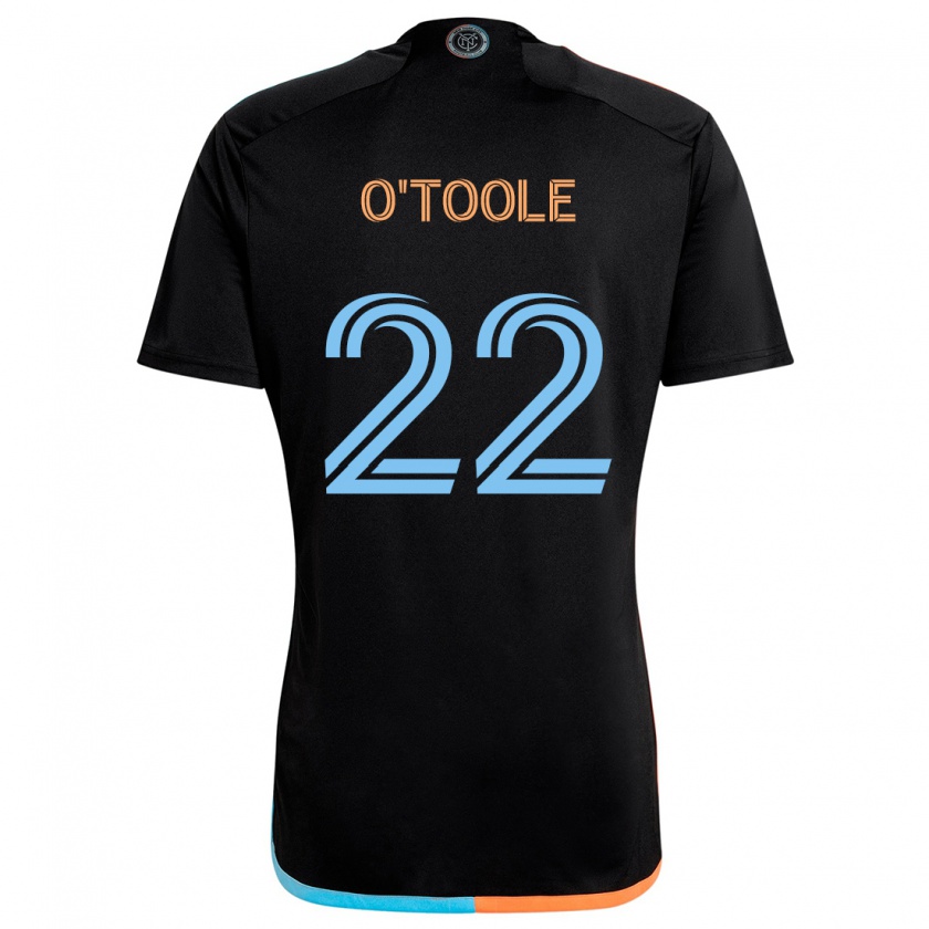 Kandiny Enfant Maillot Kevin O'toole #22 Noir Orange Bleu Tenues Extérieur 2024/25 T-Shirt