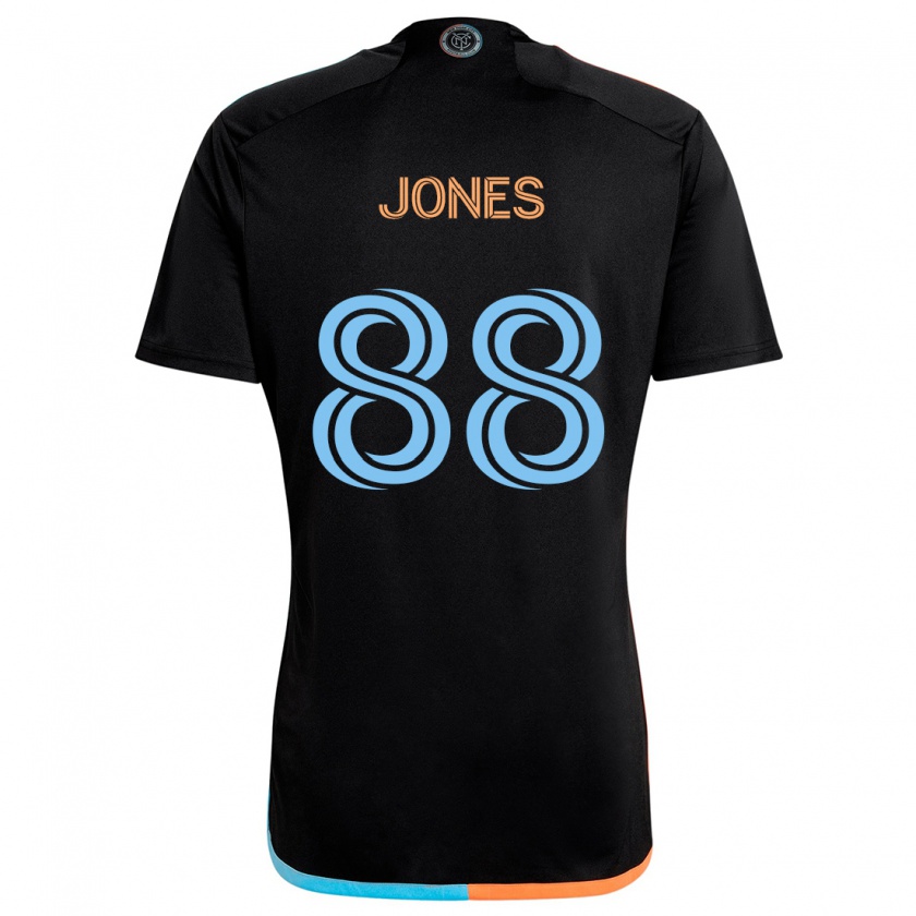 Kandiny Enfant Maillot Malachi Jones #88 Noir Orange Bleu Tenues Extérieur 2024/25 T-Shirt