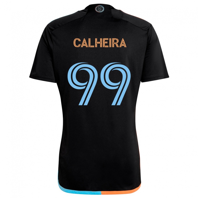 Kandiny Enfant Maillot Taylor Calheira #99 Noir Orange Bleu Tenues Extérieur 2024/25 T-Shirt