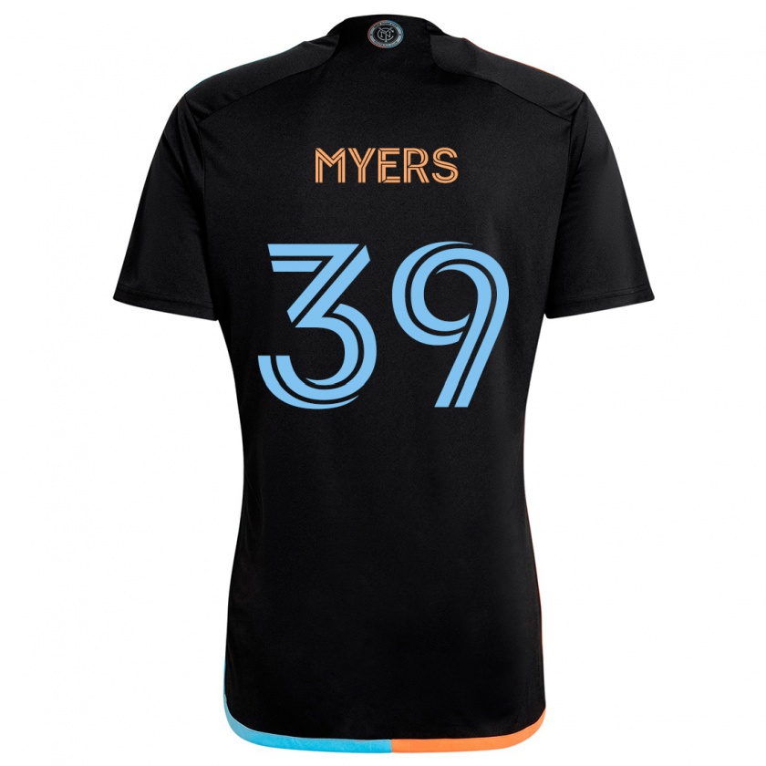 Kandiny Enfant Maillot Md Myers #39 Noir Orange Bleu Tenues Extérieur 2024/25 T-Shirt