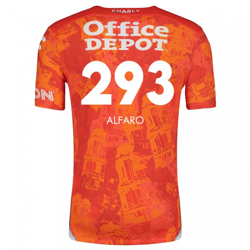 Kandiny Enfant Maillot Cristóbal Alfaro #293 Orange White Tenues Extérieur 2024/25 T-Shirt