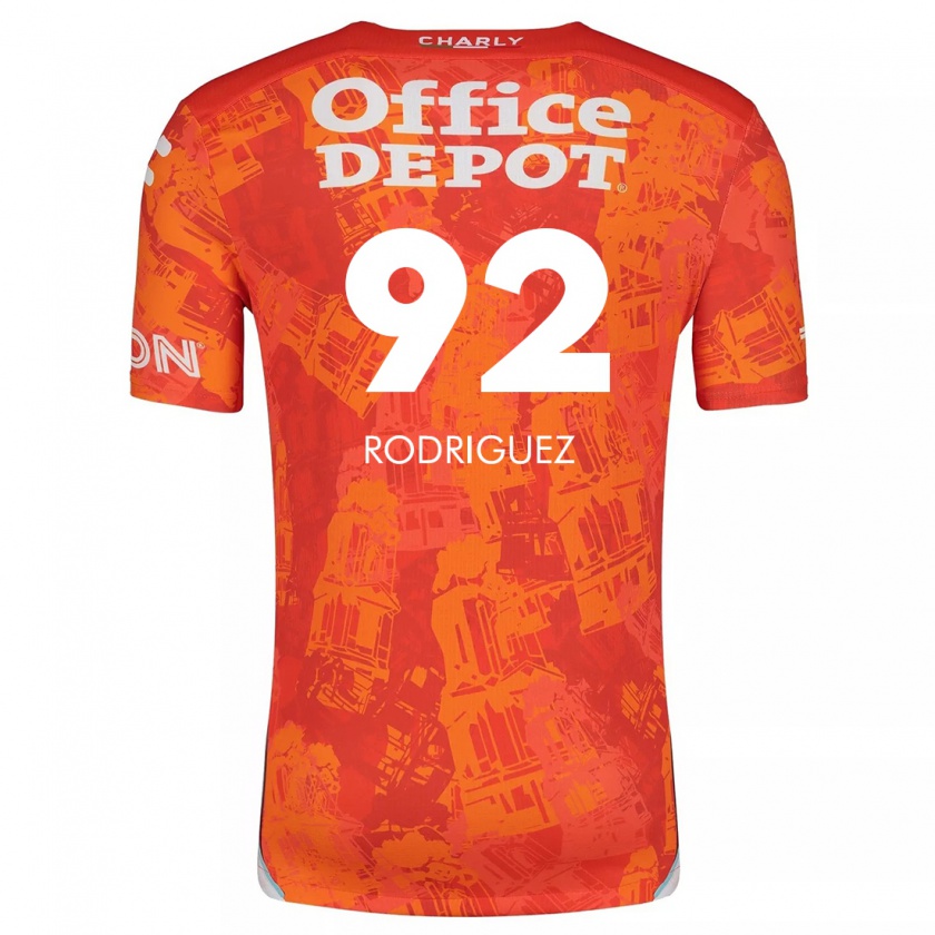 Kandiny Enfant Maillot Sergio Rodríguez #92 Orange White Tenues Extérieur 2024/25 T-Shirt