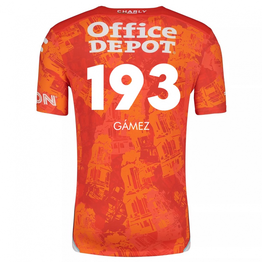 Kandiny Enfant Maillot Juan Gámez #193 Orange White Tenues Extérieur 2024/25 T-Shirt