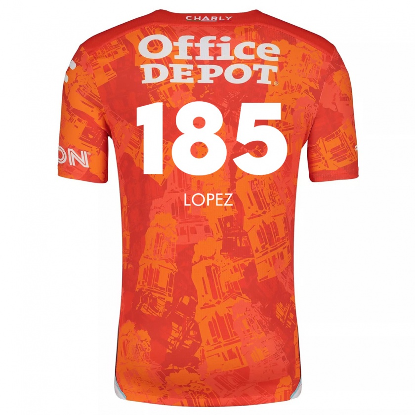 Kandiny Enfant Maillot René López #185 Orange White Tenues Extérieur 2024/25 T-Shirt