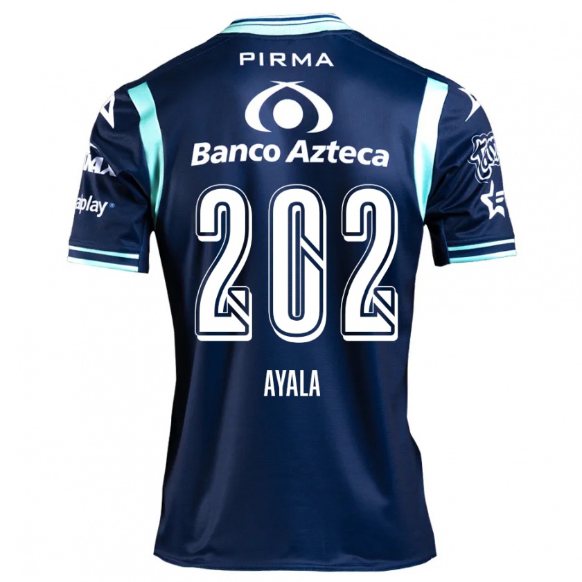 Kandiny Enfant Maillot Diego Ayala #202 Bleu Marine Tenues Extérieur 2024/25 T-Shirt