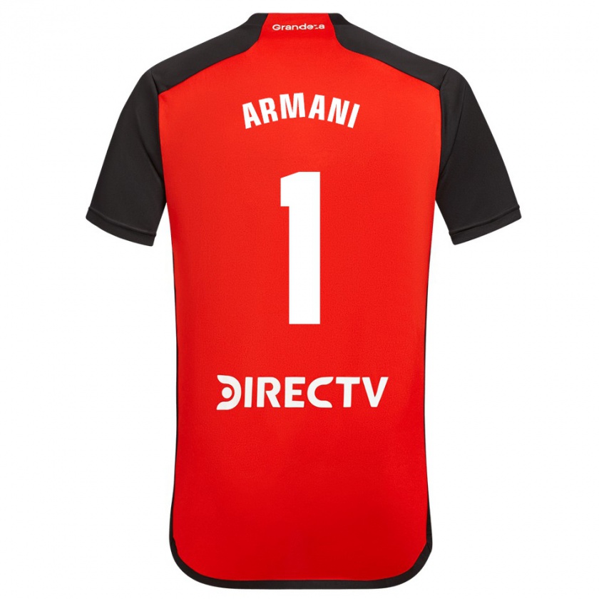 Kandiny Enfant Maillot Franco Armani #1 Rouge Noir Blanc Tenues Extérieur 2024/25 T-Shirt