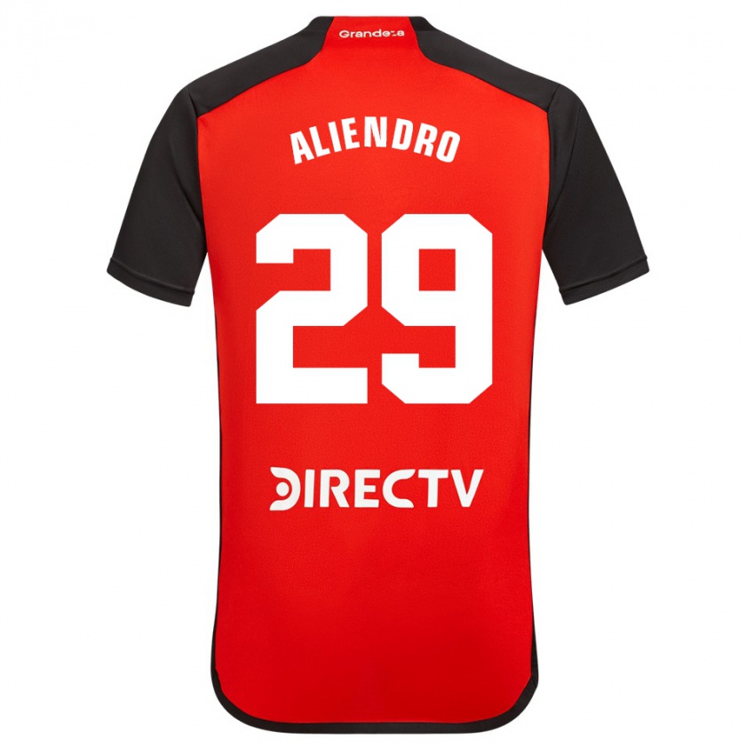 Kandiny Enfant Maillot Rodrigo Aliendro #29 Rouge Noir Blanc Tenues Extérieur 2024/25 T-Shirt