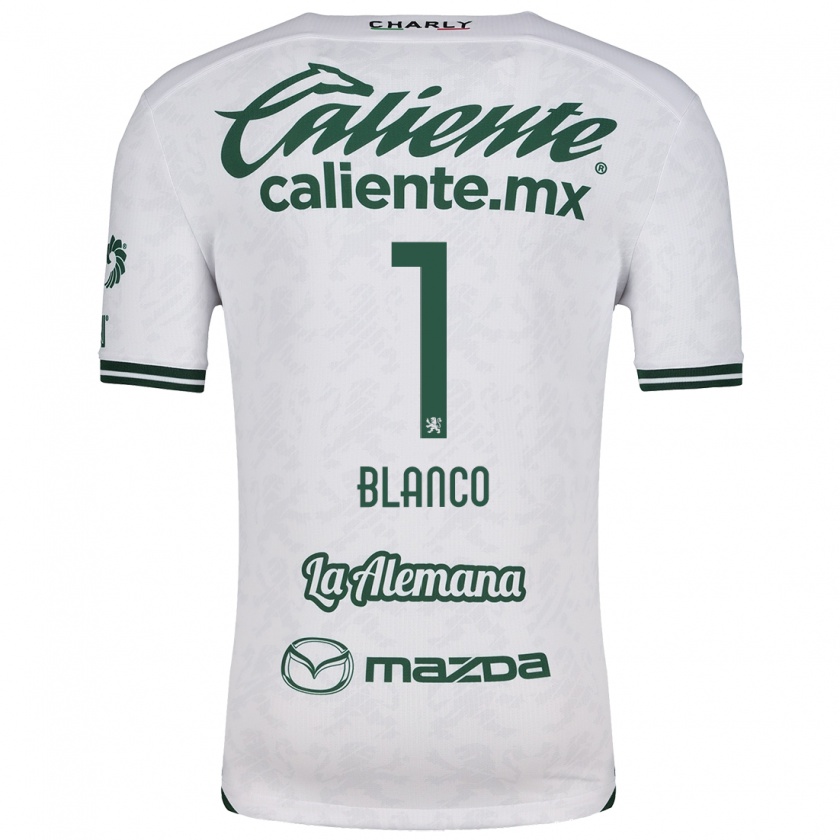 Kandiny Enfant Maillot Alfonso Blanco #1 Blanc Vert Tenues Extérieur 2024/25 T-Shirt