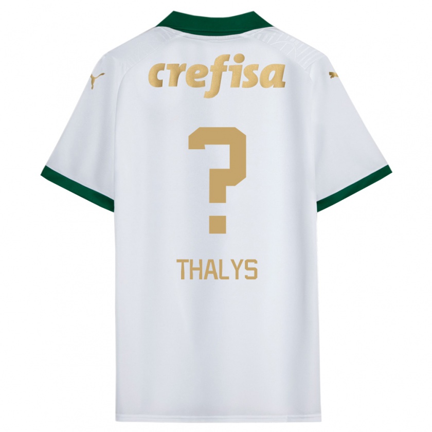 Kandiny Enfant Maillot Thalys #0 Blanc Vert Tenues Extérieur 2024/25 T-Shirt