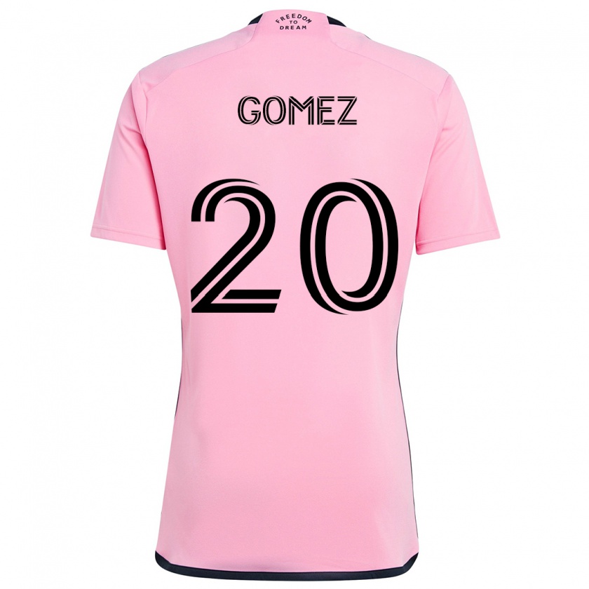 Kandiny Homme Maillot Diego Gómez #20 Rose Tenues Domicile 2024/25 T-Shirt