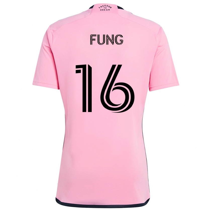 Kandiny Homme Maillot Victor Fung #16 Rose Tenues Domicile 2024/25 T-Shirt