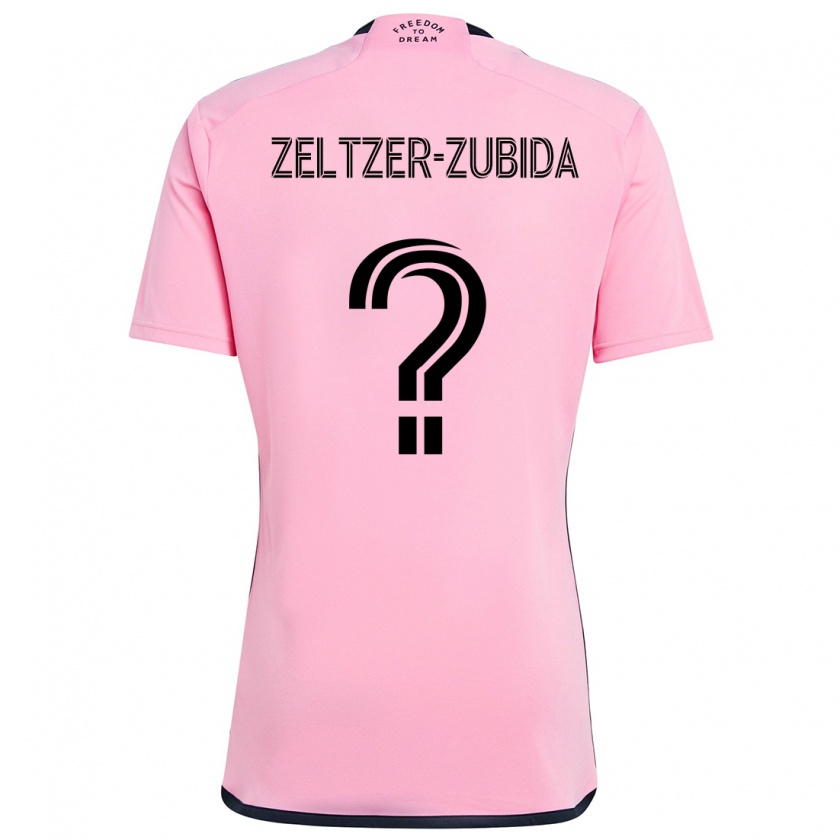 Kandiny Homme Maillot Idoh Zeltzer-Zubida #0 Rose Tenues Domicile 2024/25 T-Shirt