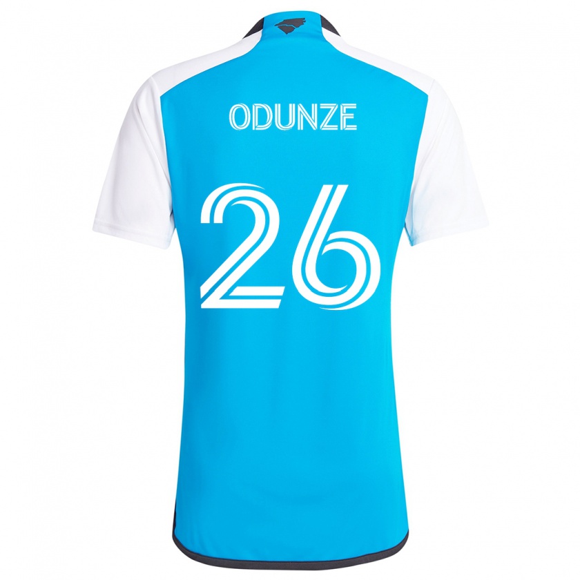 Kandiny Homme Maillot Chituru Odunze #26 Bleu Blanc Tenues Domicile 2024/25 T-Shirt