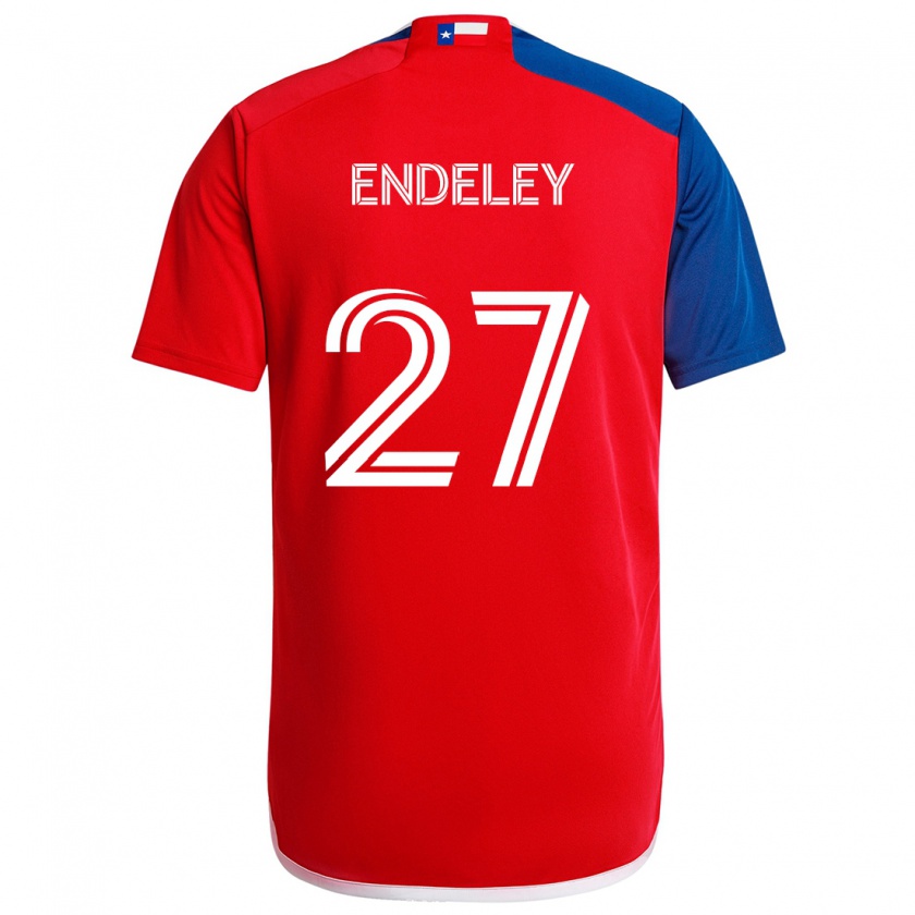 Kandiny Homme Maillot Herbert Endeley #27 Bleu Rouge Tenues Domicile 2024/25 T-Shirt