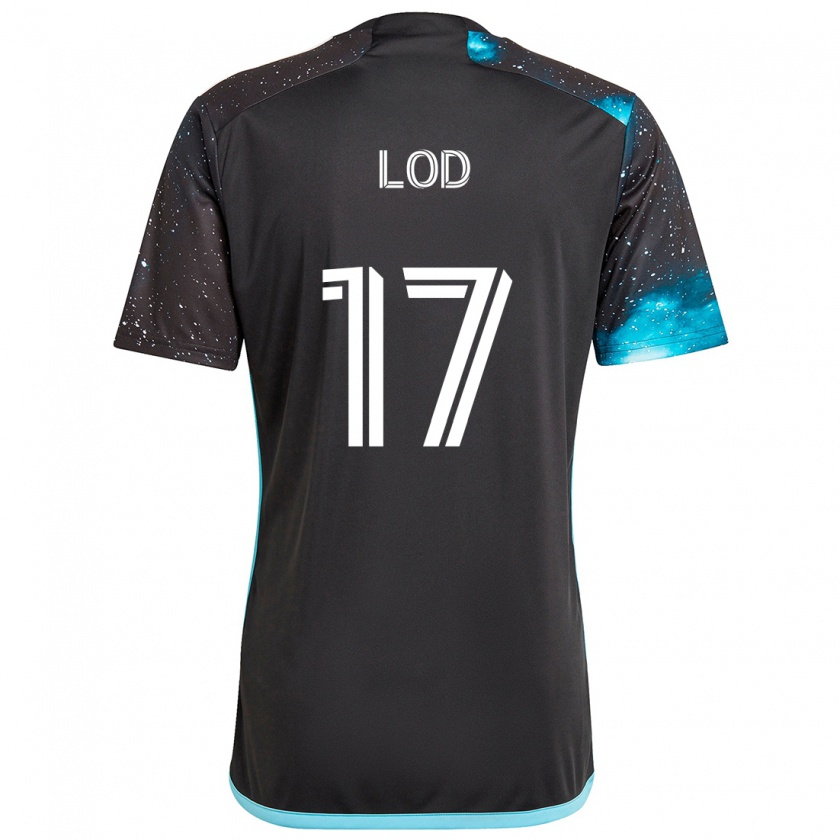 Kandiny Homme Maillot Robin Lod #17 Noir Bleu Tenues Domicile 2024/25 T-Shirt