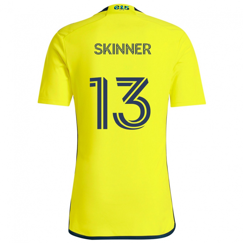 Kandiny Homme Maillot Joey Skinner #13 Jaune Bleu Tenues Domicile 2024/25 T-Shirt