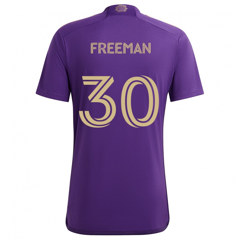 Kandiny Homme Maillot Alex Freeman #30 Violet Jaune Tenues Domicile 2024/25 T-Shirt