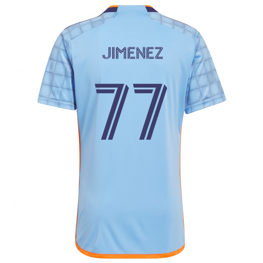 Kandiny Homme Maillot Jonathan Jiménez #77 Bleu Orange Tenues Domicile 2024/25 T-Shirt