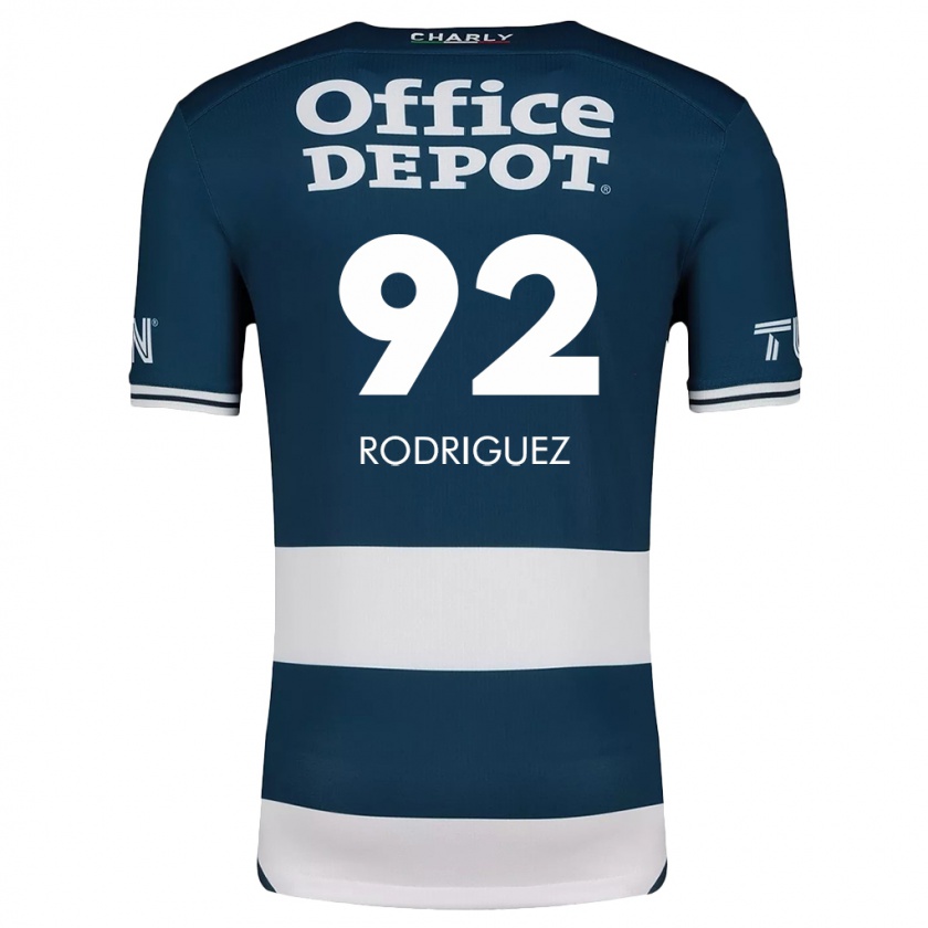 Kandiny Homme Maillot Sergio Rodríguez #92 Bleu Blanc Tenues Domicile 2024/25 T-Shirt