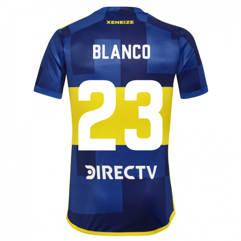 Kandiny Homme Maillot Lautaro Blanco #23 Bleu Jaune Tenues Domicile 2024/25 T-Shirt