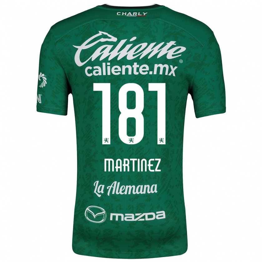 Kandiny Homme Maillot Irving Martínez #181 Vert Blanc Tenues Domicile 2024/25 T-Shirt