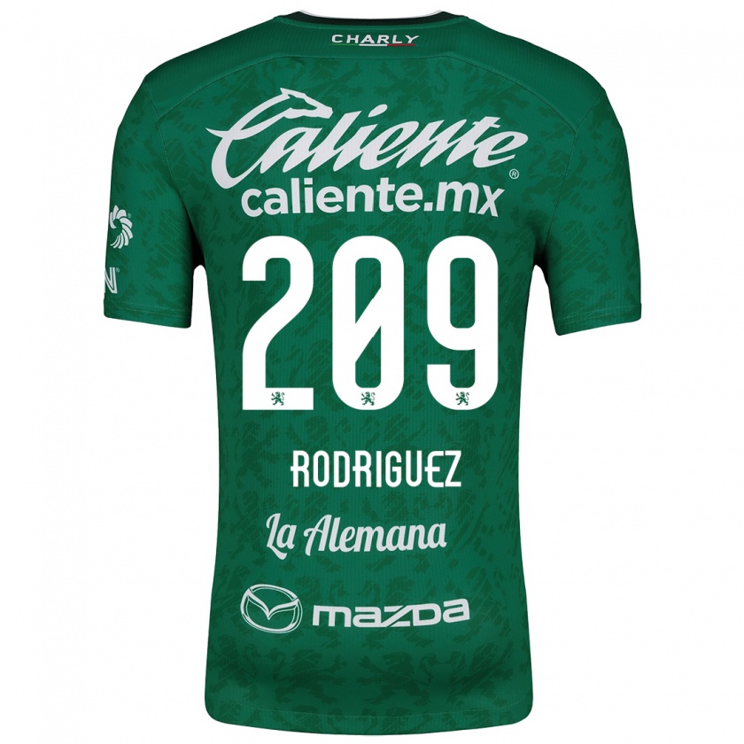 Kandiny Homme Maillot Víctor Rodríguez #209 Vert Blanc Tenues Domicile 2024/25 T-Shirt