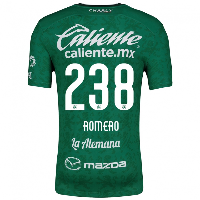 Kandiny Homme Maillot Paulo Romero #238 Vert Blanc Tenues Domicile 2024/25 T-Shirt