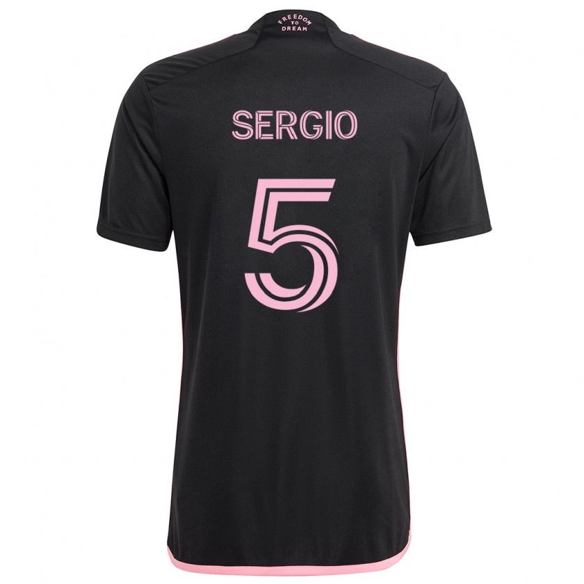 Kandiny Homme Maillot Sergio Busquets #5 Noir Tenues Extérieur 2024/25 T-Shirt