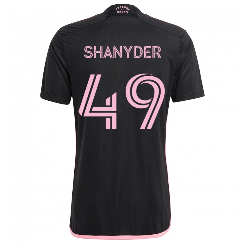 Kandiny Homme Maillot Shanyder Borgelin #49 Noir Tenues Extérieur 2024/25 T-Shirt