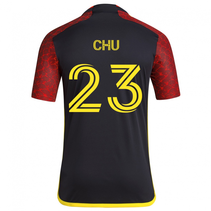 Kandiny Homme Maillot Léo Chú #23 Rouge Noir Tenues Extérieur 2024/25 T-Shirt