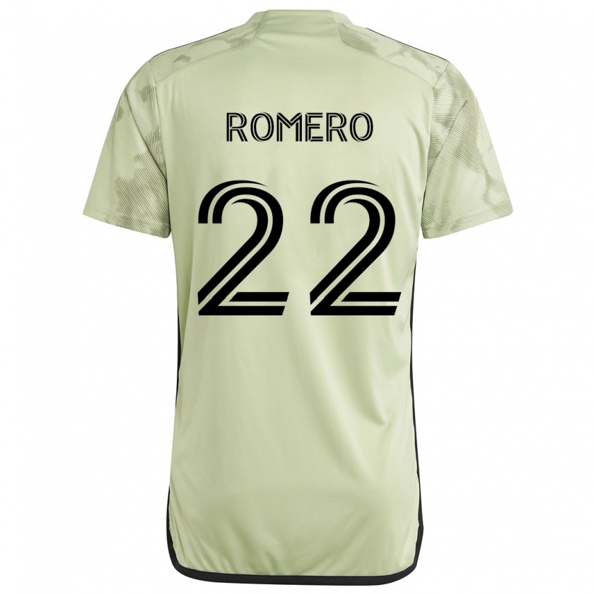 Kandiny Homme Maillot Abraham Romero #22 Vert Clair Tenues Extérieur 2024/25 T-Shirt