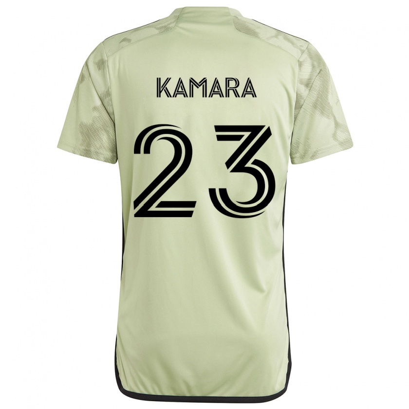 Kandiny Homme Maillot Kei Kamara #23 Vert Clair Tenues Extérieur 2024/25 T-Shirt