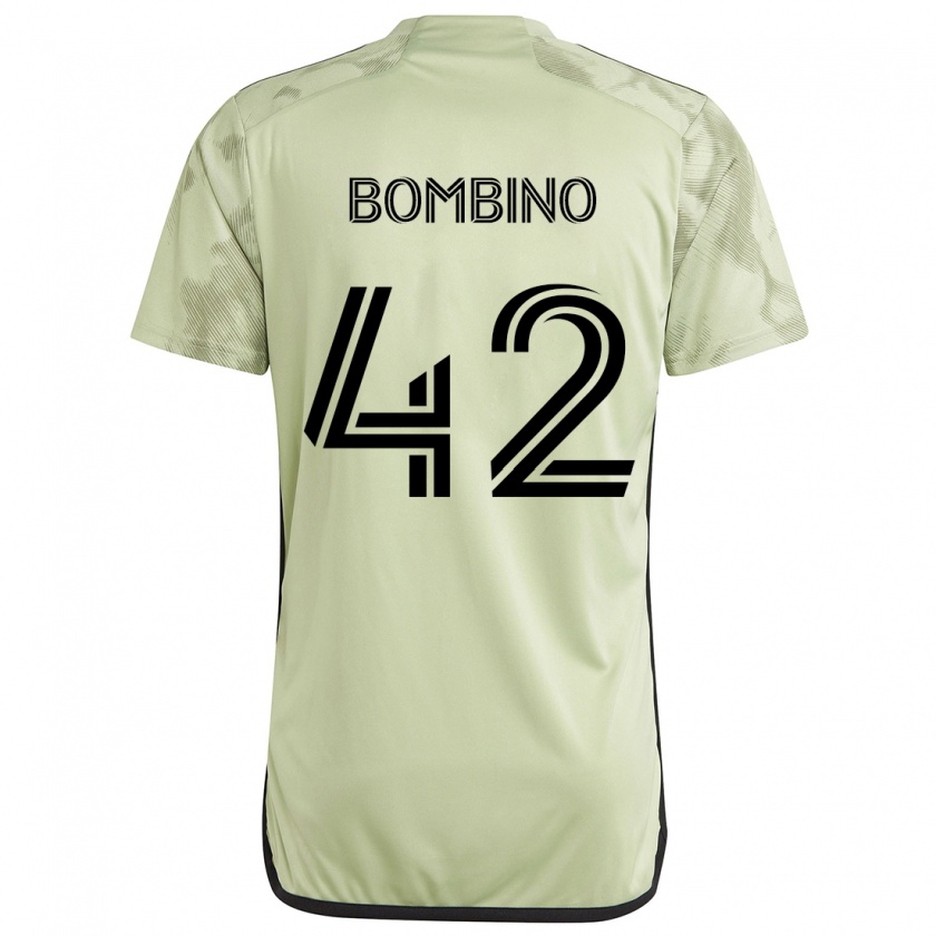 Kandiny Homme Maillot Luca Bombino #42 Vert Clair Tenues Extérieur 2024/25 T-Shirt