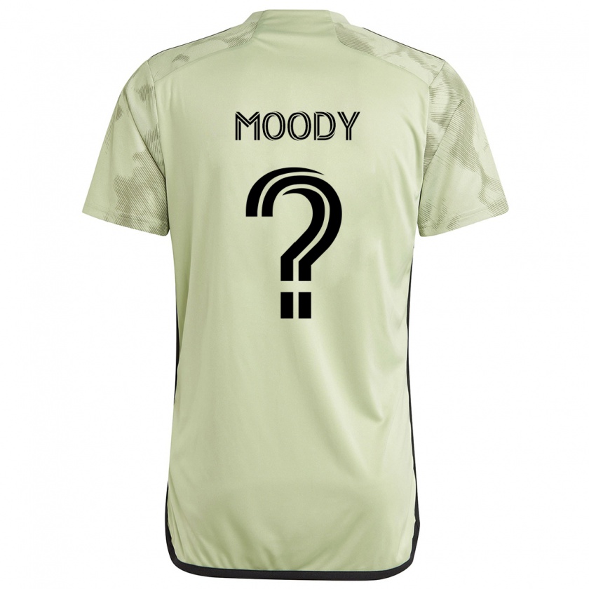 Kandiny Homme Maillot Noah Moody #0 Vert Clair Tenues Extérieur 2024/25 T-Shirt