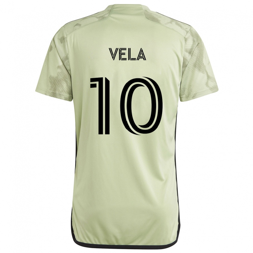 Kandiny Homme Maillot Carlos Vela #10 Vert Clair Tenues Extérieur 2024/25 T-Shirt