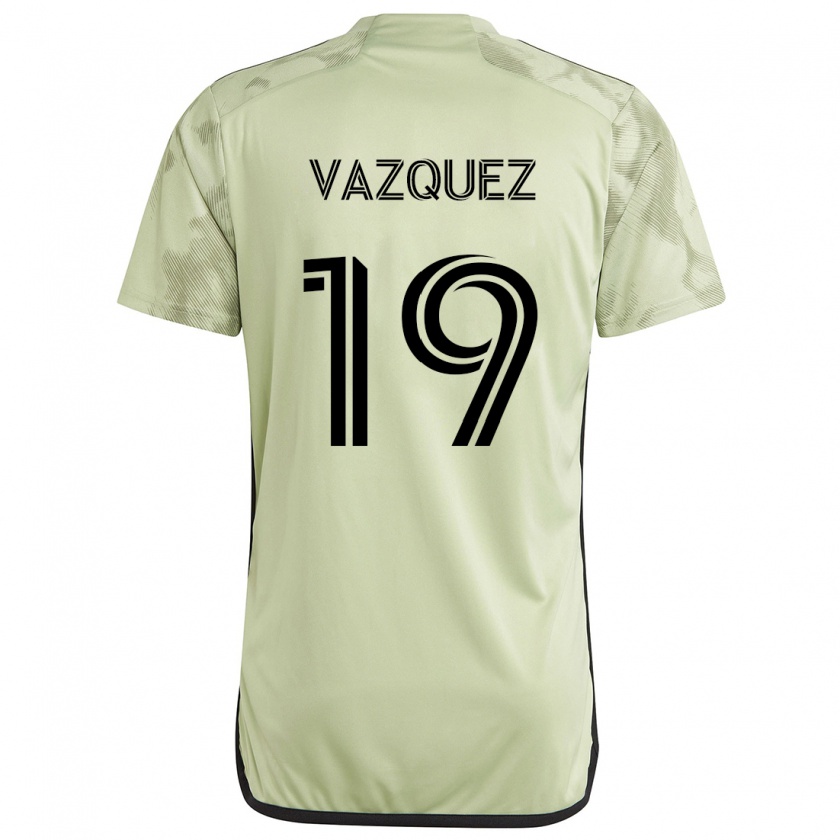 Kandiny Homme Maillot Favian Vazquez #19 Vert Clair Tenues Extérieur 2024/25 T-Shirt